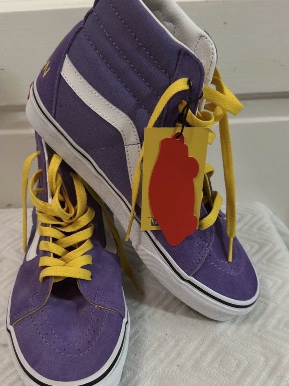 Vans x The Simpsons Lisa 4 Prez Sk8-Hi Purple Sneakers NWT W8.5/M7 Box
